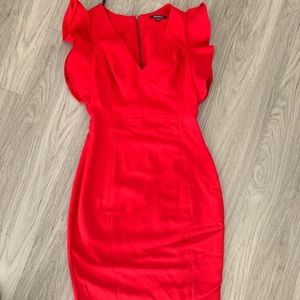 Red bodyCon  midi dress
